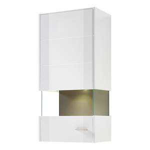 Vitrine suspendue Katakana Avec éclairage - Blanc brillant / Blanc