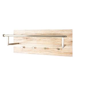 Wandgarderobe Felipe I roestvrij staal/San Remo eikenhouten look