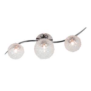 Plafondlamp Spider met 3 lichtbronnen - chroom/glas