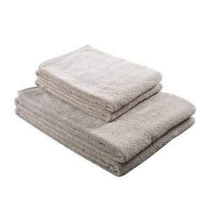 Set di asciugamani PURE (4 pezzi) 100% cotone beige