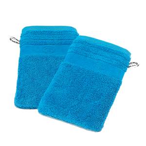 Linge de toilette Tom Tailor Turquoise - Gant de toilette (lot de 2) - 16 x 22 cm