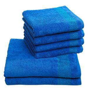Handdoeken Borgo (6-delige set) katoen - Blauw