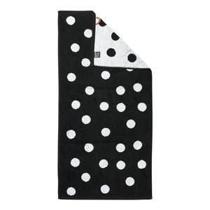 Handtuchset Day Dots (4-teilig) Baumwollstoff - Weiß / Schwarz