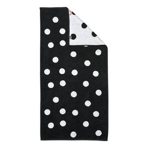 Handtuchset Day Dots (4-teilig) Baumwollstoff - Weiß / Schwarz