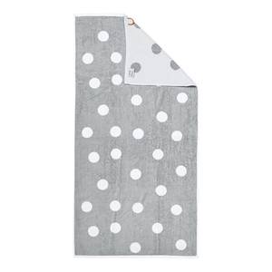 Set handdoeken Day Dots (4-delig) katoen - Wit/zilverkleurig