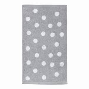 Set handdoeken Day Dots (4-delig) katoen - Wit/zilverkleurig