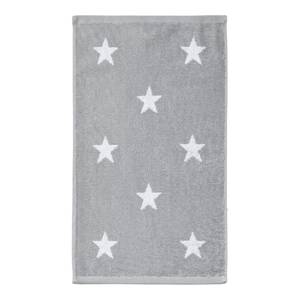 Set handdoeken Day Stars II (4-delig) katoen - Wit/zilverkleurig