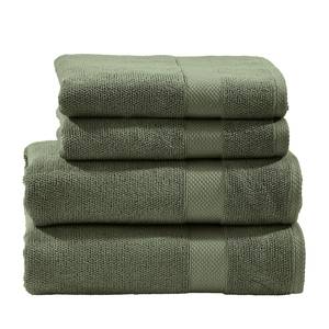 Handdoeken set Deluxe (4-delig) katoen - Donkergroen