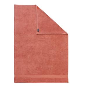 Set de 4 serviettes de toilette Deluxe Étoffe de coton - Corail