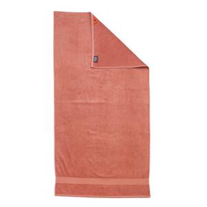 Set de 4 serviettes de toilette Deluxe Étoffe de coton - Corail