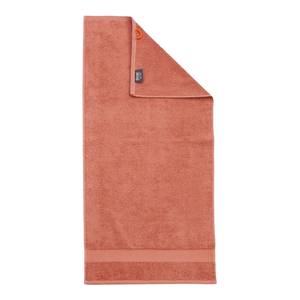 Set de 4 serviettes de toilette Deluxe Étoffe de coton - Corail