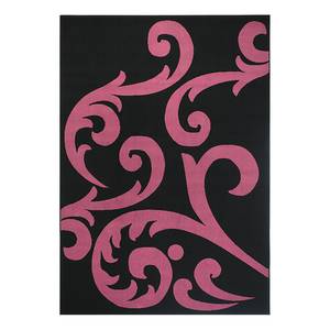 Tapis Hamla Noir / Violet - 80 x 150 cm