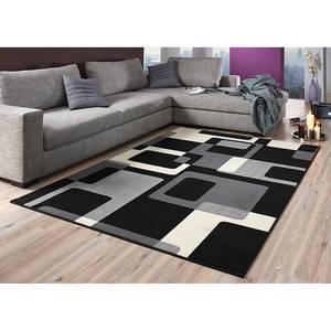 Tapis Retro Gris / Noir - 80 x 150 cm