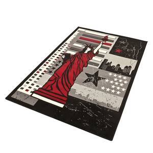 Tapis Statue de la Liberté New York II Noir / Gris - 140 cm x 200 cm