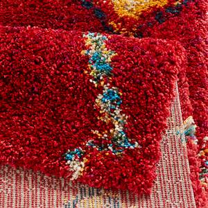 Tapis Geometric Fibres synthétiques - Rouge - 200 x 290 cm