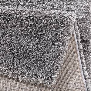 Tapis Venice Uni Fibres synthétiques - Gris - 160 x 230 cm