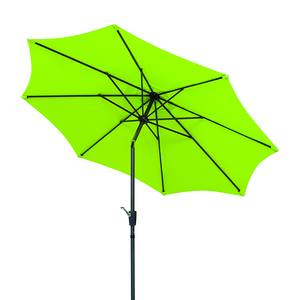 Parasol Harlem 270 aluminium/antracietkleurig polyester/appelgroen