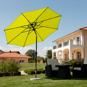 Parasol Harlem 270 aluminium/antracietkleurig polyester/appelgroen