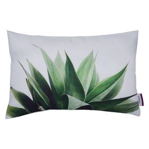 Kussensloop T-Botanical Leaves geweven stof - wit / groen