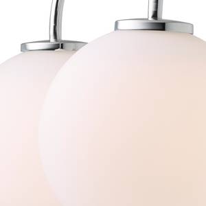 LED-wandlamp Ballon I glas/metaal - 2 lichtbronnen