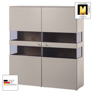 Highboard Anzio Matt Fango / Balkeneiche - Ohne Beleuchtung