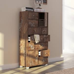 Highboard Danu Panama eikenhouten look/bont - Panama eikenhouten look