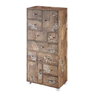 Highboard Danu Panama eikenhouten look/bont - Panama eikenhouten look