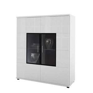 Buffet Corana 2 portes - Blanc brillant - Sans éclairage