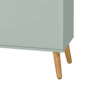 Highboard Dot deels massief eikenhout - Mintkleurig