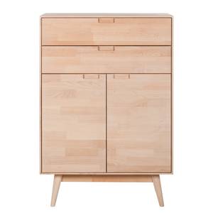 Highboard FINSBY deels massief beukenhout - Beukenhout - Wit geolied beukenhout