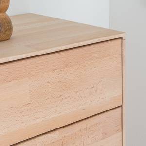 Highboard FINSBY deels massief beukenhout - Wit geolied beukenhout