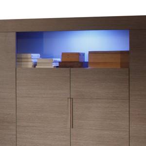 Highboard Gladiolo Grijze eikenhouten look - Met verlichting