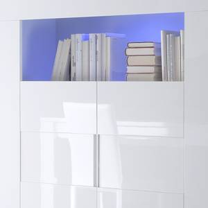 Highboard Gladiolo Hoogglans wit/wit - Met verlichting