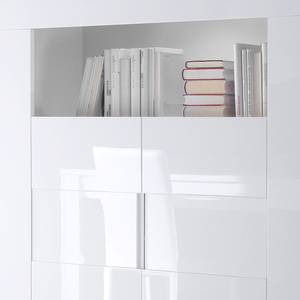 Credenza Gladiolo Bianco lucido / Bianco - Con illuminazione