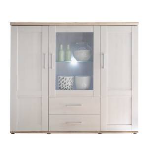 Highboard Halsoy (incl. verlichting) Sibiu larikshouten look/lichte Sanremo eikenhouten look