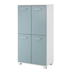 Armoire midi Lumo II Blanc / Bleu colombe