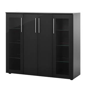 Highboard Matthew (inclusief verlichting hoogglans grijs