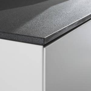 Highboard Milton I Mat Blanc / Gris minéral