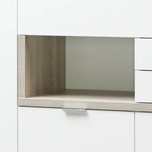 Highboard My Ell Wit/eikenhouten look