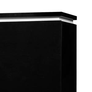 Highboard Electra II Schwarz / Chrom