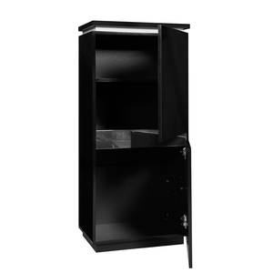 Highboard Electra III Schwarz / Chrom