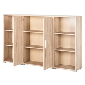 Highboard Office Line (3-delige set) Sonoma eikenhouten look