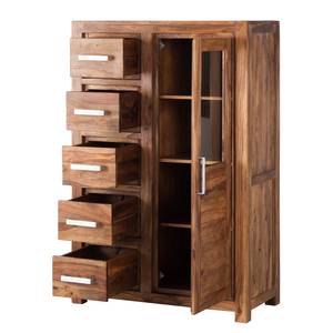 Highboard Ohio massief sheeshamhout