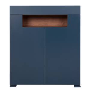 Highboard Palermo Donkerblauw/Walnoothouten