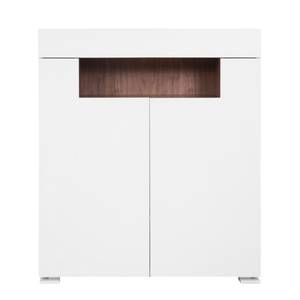 Highboard Palermo Weiß / Walnuss