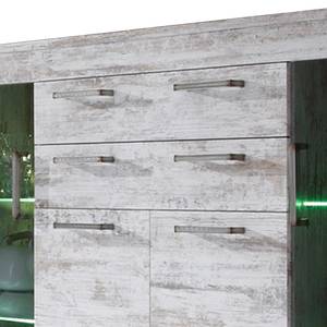 Highboard Ranya (inkl. Beleuchtung) Canyon White Pinie Dekor