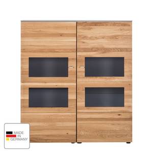 Highboard Solano I Knoesteikenhout/platina bruin - Met verlichting