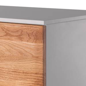 Highboard Solano I Knoesteikenhout/platina bruin - Met verlichting