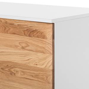 Highboard Solano I Asteiche / Weiß - Mit Beleuchtung