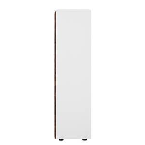 Highboard Solano I Notenboomhout/wit - Met verlichting